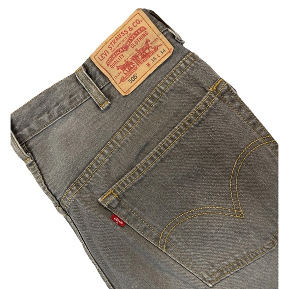Levi's Other - Levi's‎ 505 Mens Denim Jeans GRAY 38x34 Regular Fit EXCELLENT & Fast Shipping